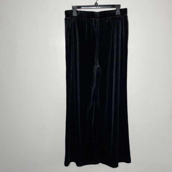 CUPIO Velvet Pants Womens Large L Pull-On NEW Wide Leg Full Length Elastic Waist - Picture 3 of 6